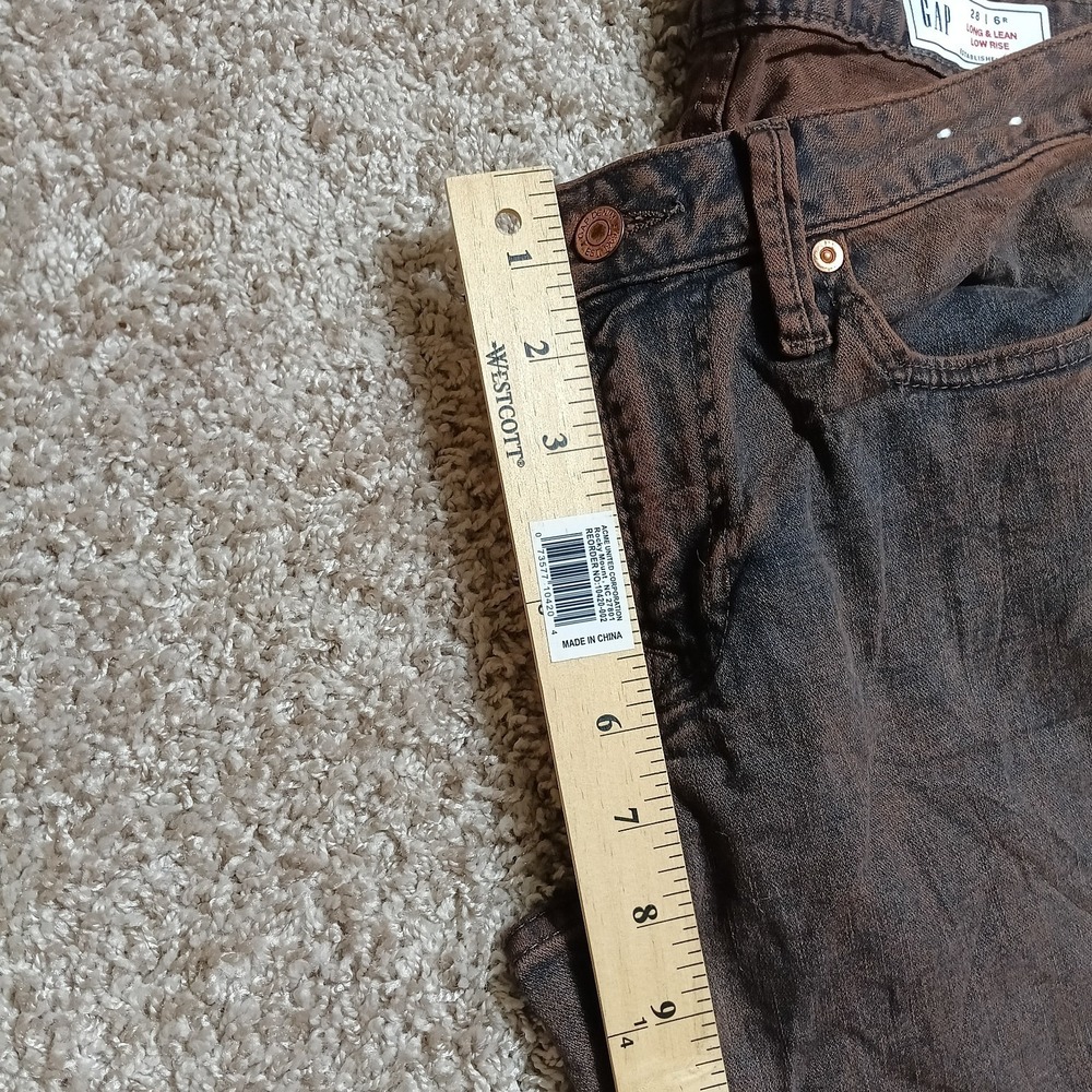GAP Brown Long & Lean Low Rise Bootcut Jeans Women's 28 Regular - Picture 9 of 9